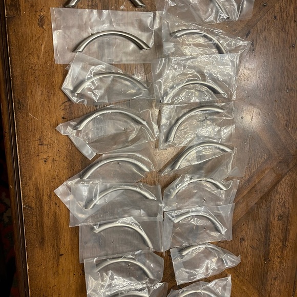 18 Satin Nickel Large Loop Cabinet Pulls, 5 in. Center-to-Center (10” Total) NEW - Picture 4 of 9